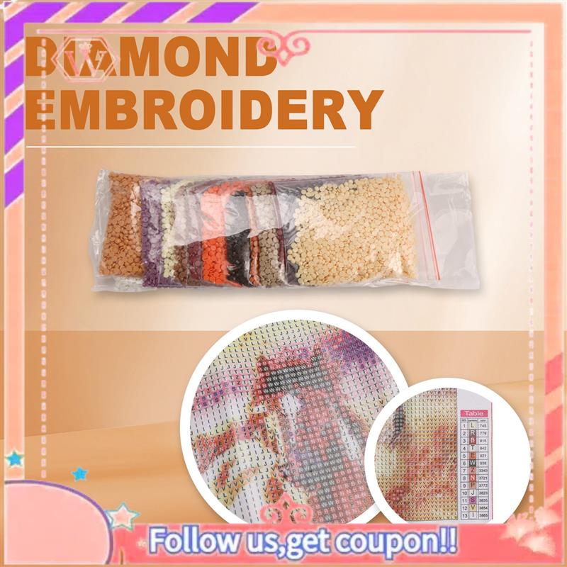 Embroidery Running Stitch - ترقية الحفر الكامل مربع الماس DIY