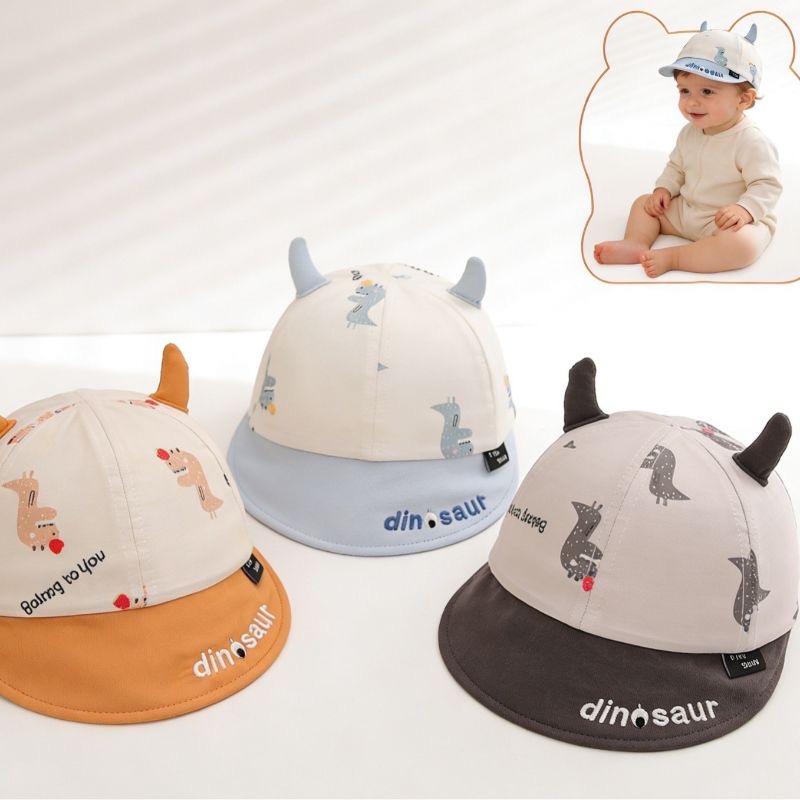 Embroidery Cap - قبعة بيسبول للأطفال بتصميم ديناصور صغير