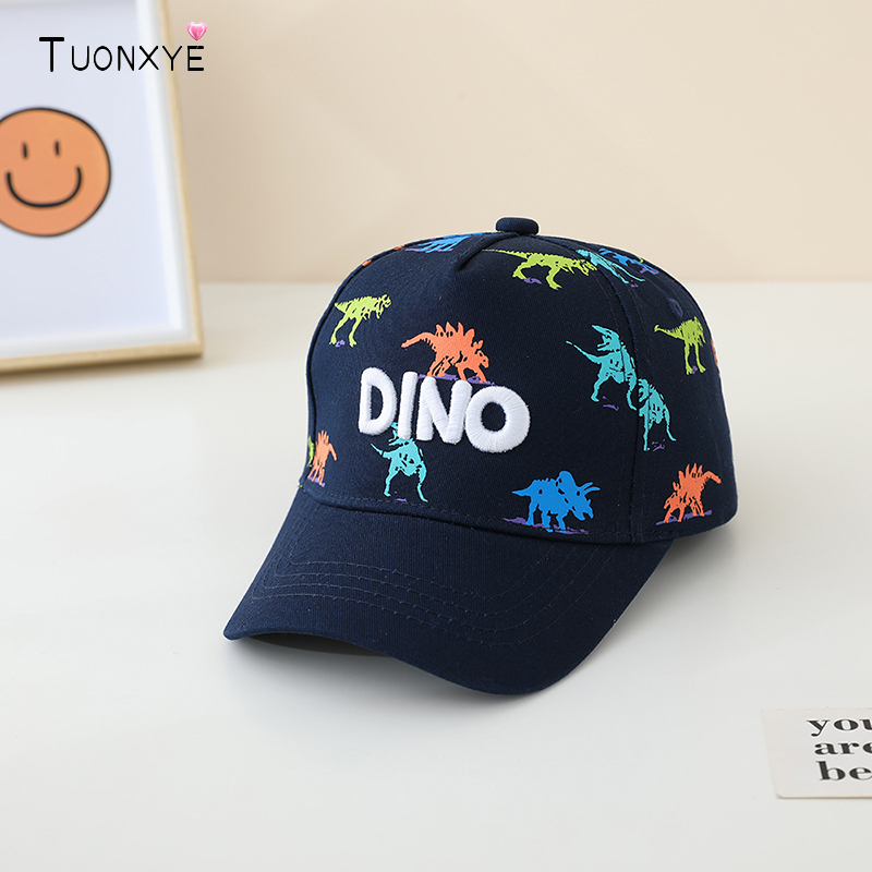 Embroidery Cap - قبعة أطفال مطرزة على شكل ديناصور