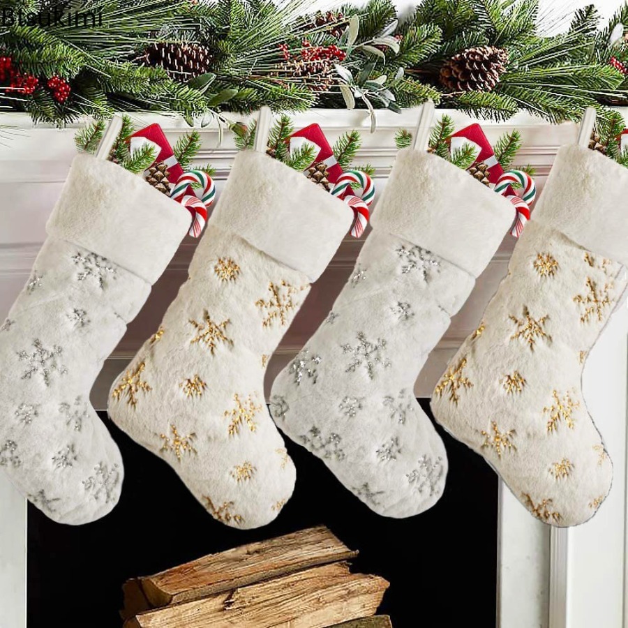 Embroidery Xmas Stocking - جوارب عيد الميلاد الجديدة لعام 2026