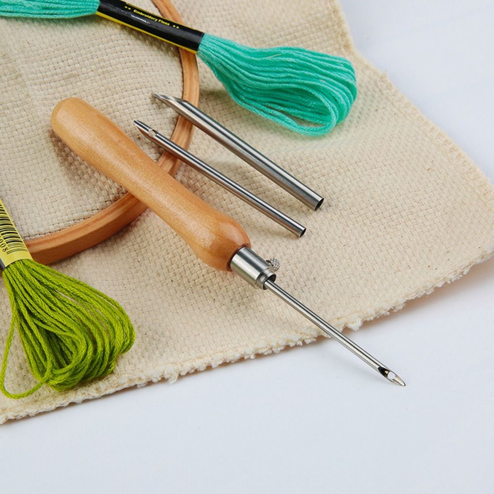 Punch Needle Handle - مجموعة من 5 إبر تطريز قابلة