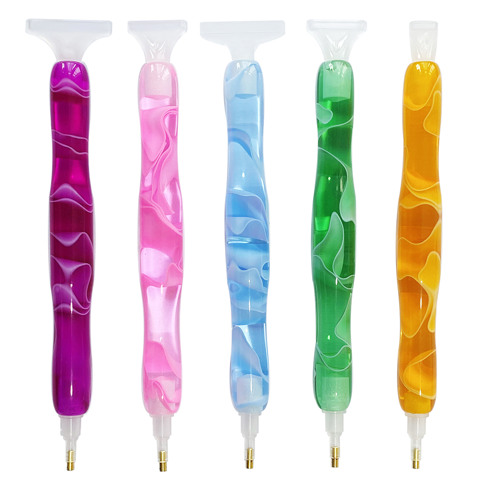 Embroidery Needle Pen - قلم رسم بالراتنج الملون مع 5