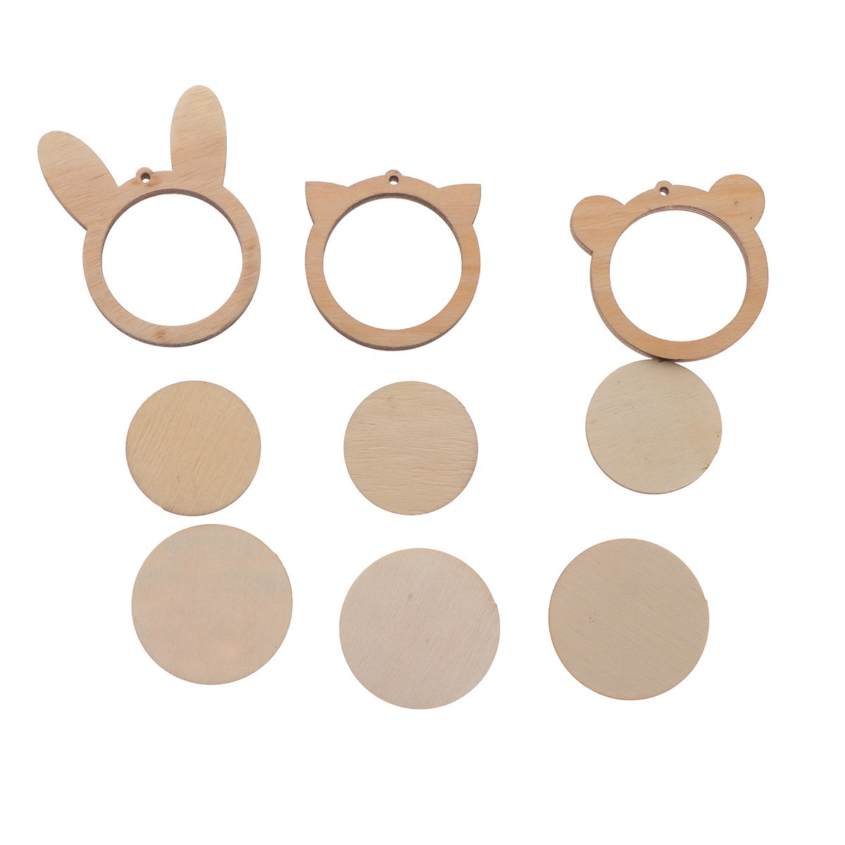 مجموعة من 3 أطواق تطريز خشبية  - مراجعة Embroidery Hoop Plastic وسعره