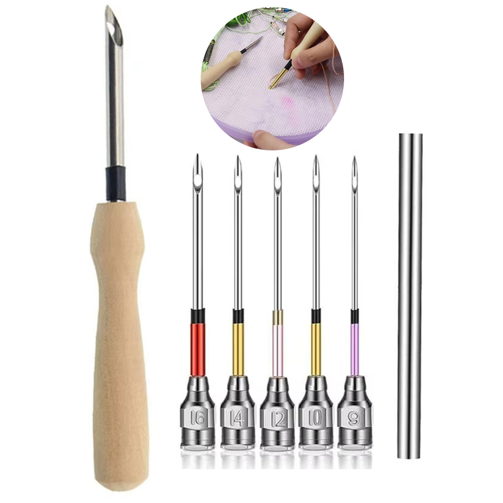 1 مجموعة لكمة إبرة مجموعة أدوا - مراجعة Punch Needle Handle وسعره