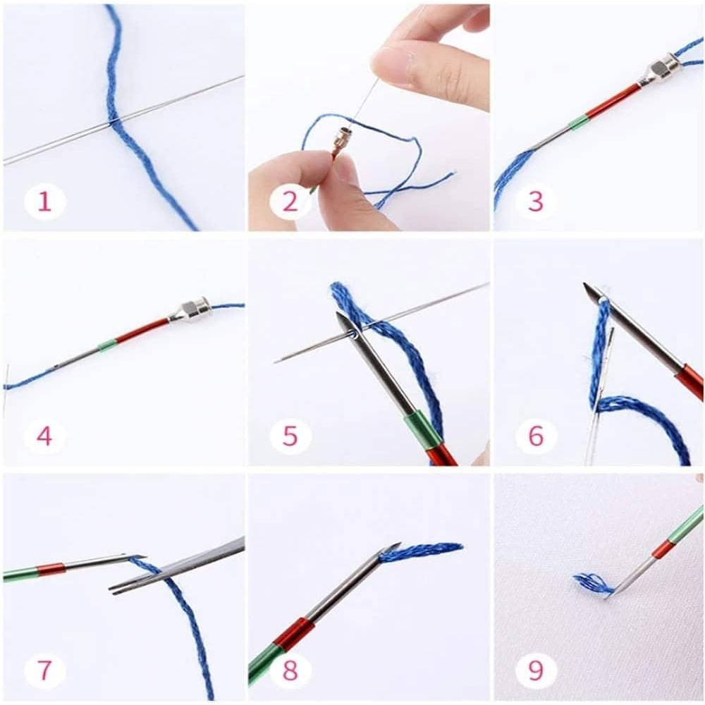 1 مجموعة لكمة إبرة مجموعة أدوا - مراجعة Punch Needle Handle وسعره
