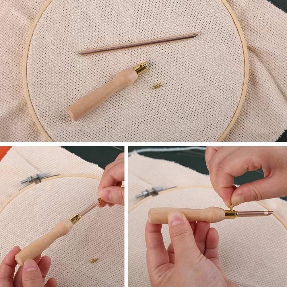 1 مجموعة لكمة إبرة مجموعة أدوا - مراجعة Punch Needle Handle وسعره