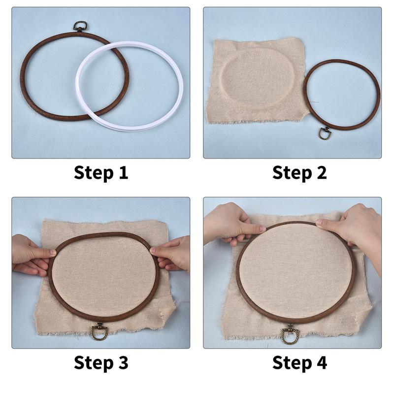 الجولة البيضاوي خشبية اللون حل - مراجعة Embroidery Hoop Plastic وسعره