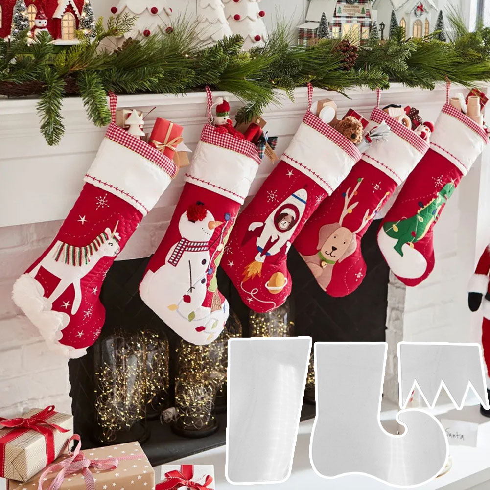 قالب جوارب عيد الميلاد المخصص  - مراجعة Embroidery Xmas Stocking وسعره
