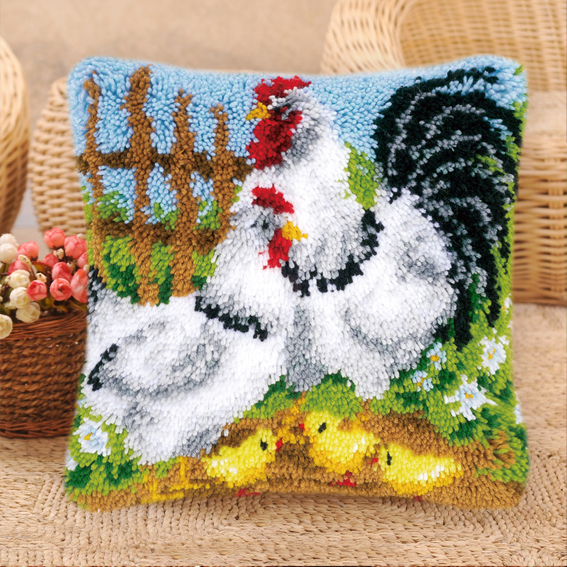 طقم تطريز وسادة وسجاد بتصميم ب - مراجعة Printed Embroidery Kit وسعره
