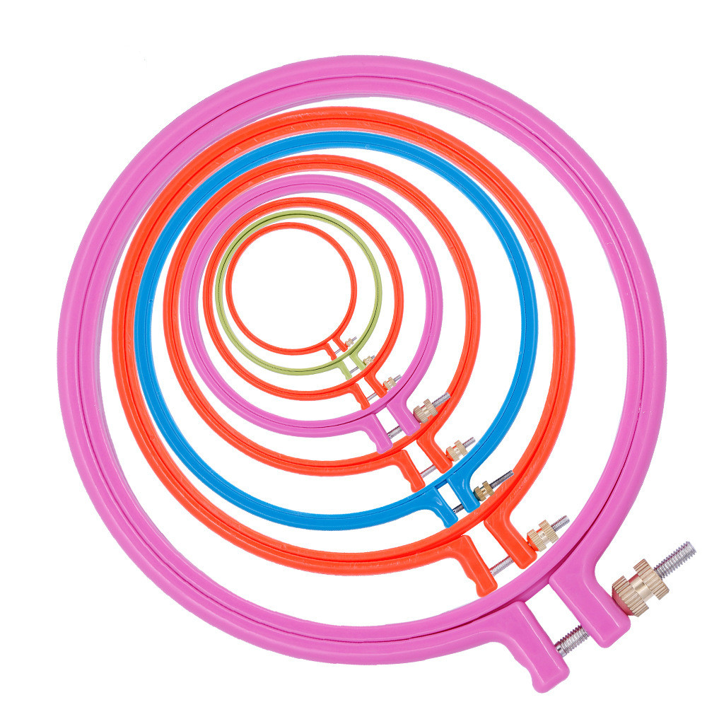 أداة الخياطة جولة البلاستيك ال - مراجعة Embroidery Hoop Plastic وسعره