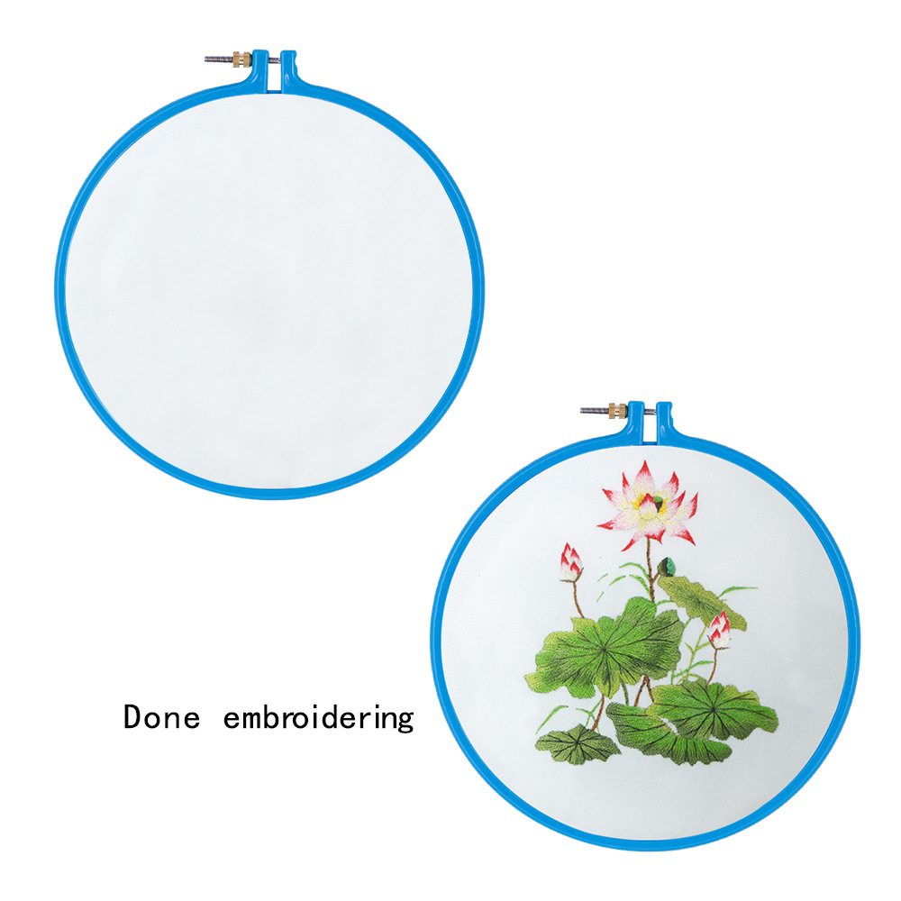 أداة الخياطة جولة البلاستيك ال - مراجعة Embroidery Hoop Plastic وسعره