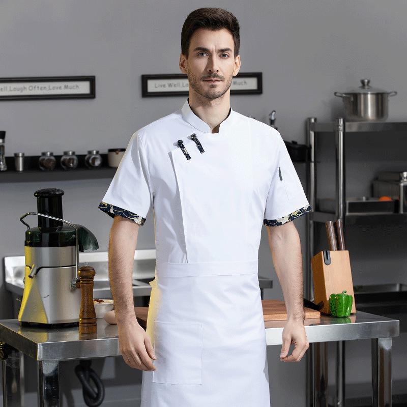 زي طهاة صيفي بأكمام قصيرة قابل - مراجعة Embroidery Kitchen وسعره