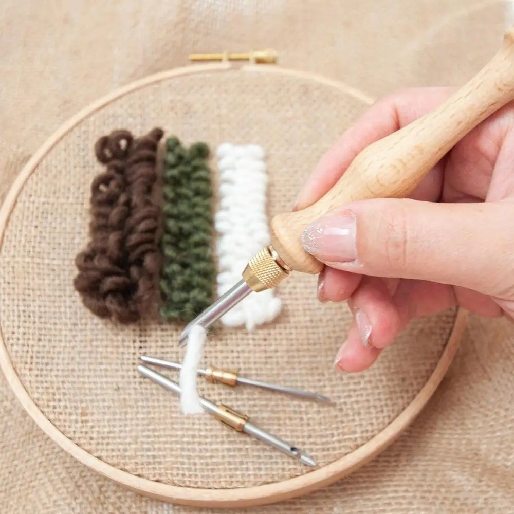 مجموعة إبر التطريز 2.5 مم/3.5  - مراجعة Punch Needle Handle وسعره
