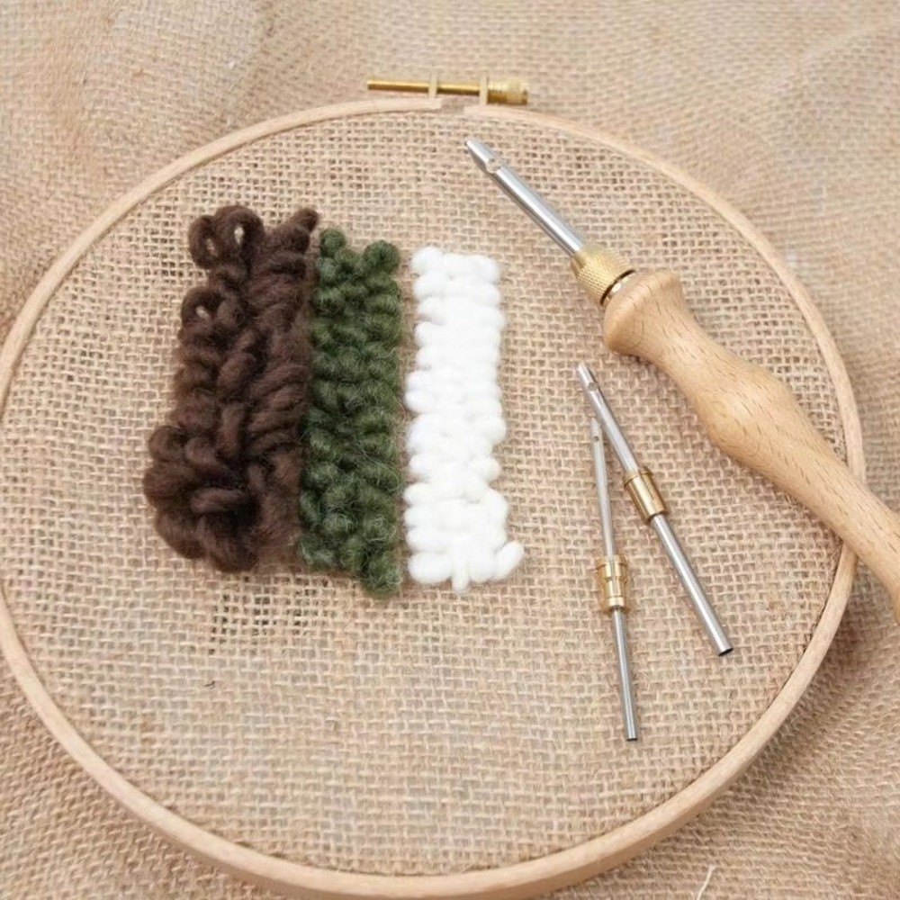 مجموعة إبر التطريز 2.5 مم/3.5  - مراجعة Punch Needle Handle وسعره
