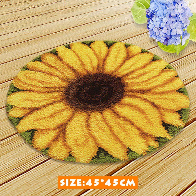 طقم سجاد زهور بتصميم اللاتش هو - مراجعة Printed Embroidery Kit وسعره