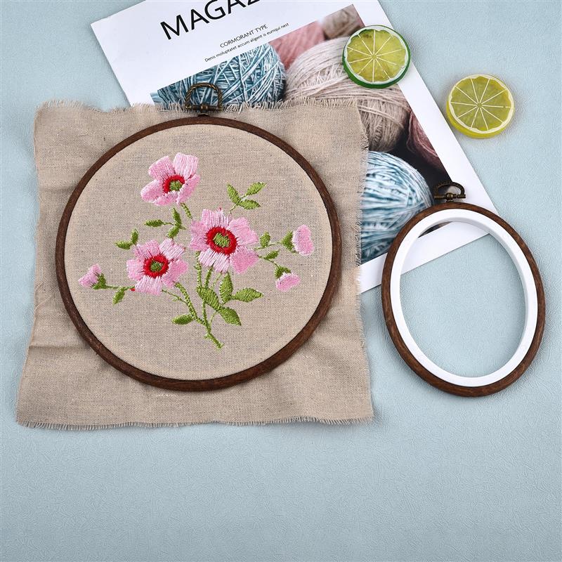 مجموعة أدوات خياطة: إطارات تطر - مراجعة Embroidery Hoop Plastic وسعره