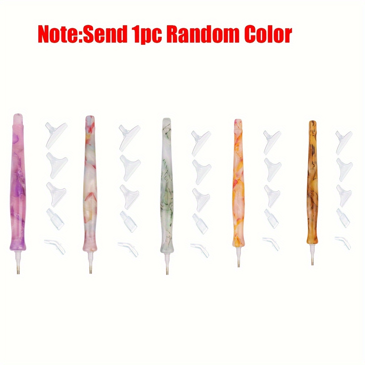 1 قطعة لون عشوائي الراتنج الرج - مراجعة Embroidery Needle Pen وسعره