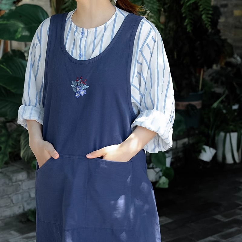 مريلة مطبخ مطرزة من القطن الخا - مراجعة Embroidery Kitchen وسعره