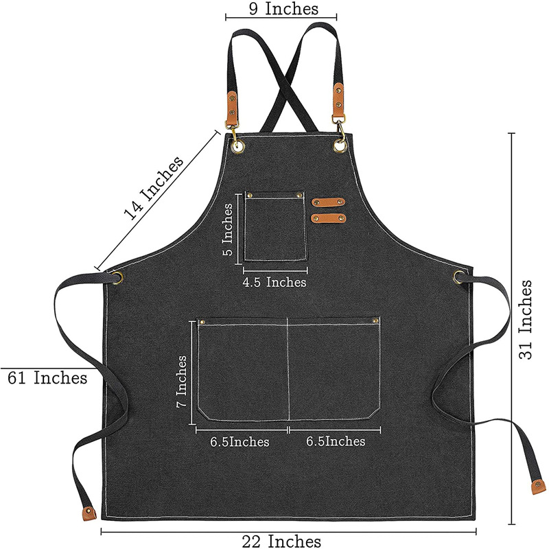مخصص التطريز شعار قماش المئزر  - مراجعة Embroidery Kitchen وسعره