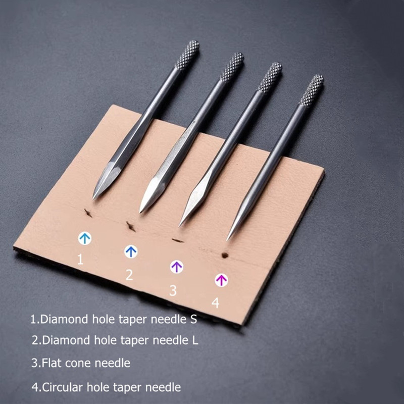مجموعة أدوات ثقب الجلد 4 في 1  - مراجعة Punch Needle Handle وسعره