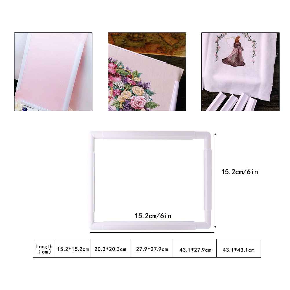 مربع الشكل التطريز الإطار مجمو - مراجعة Embroidery Hoop Plastic وسعره