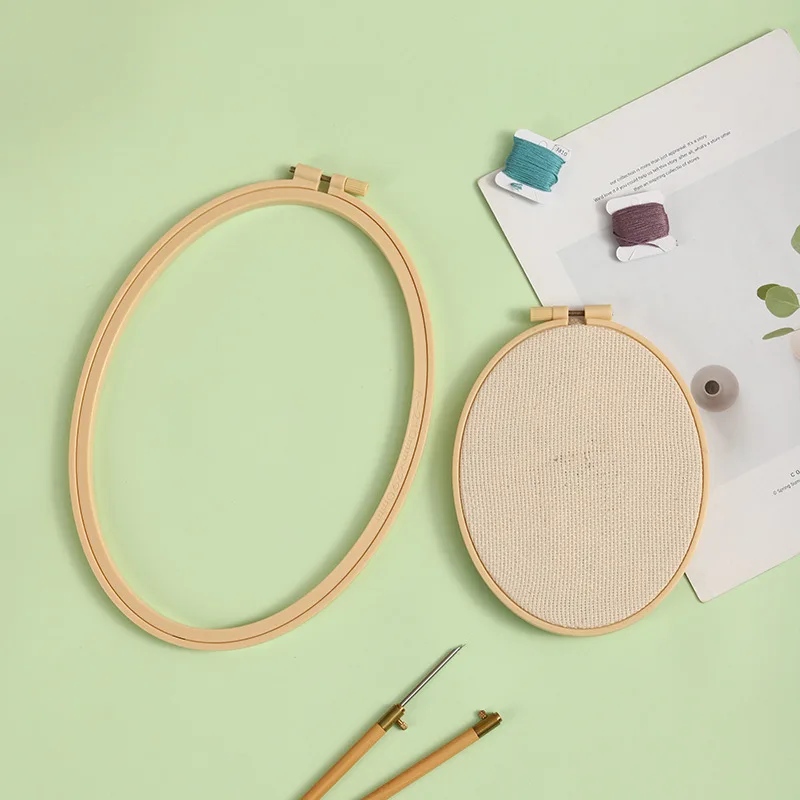 1 قطعة DIY بها بنفسك Needlecra - مراجعة Embroidery Hoop Plastic وسعره