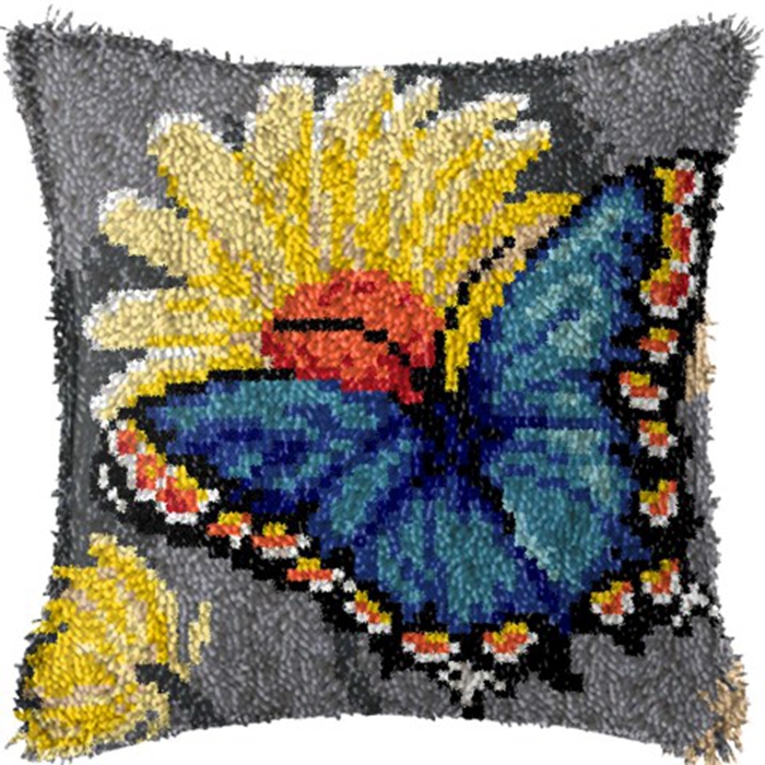 Smyrna زهرة مزلاج هوك عدة الحص - مراجعة Printed Embroidery Kit وسعره