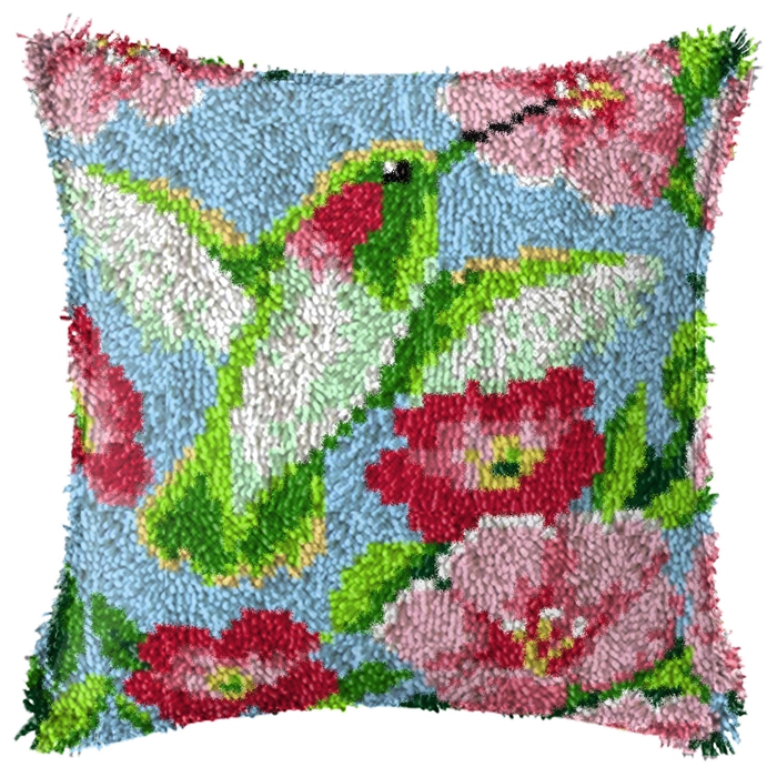 Smyrna زهرة مزلاج هوك عدة الحص - مراجعة Printed Embroidery Kit وسعره