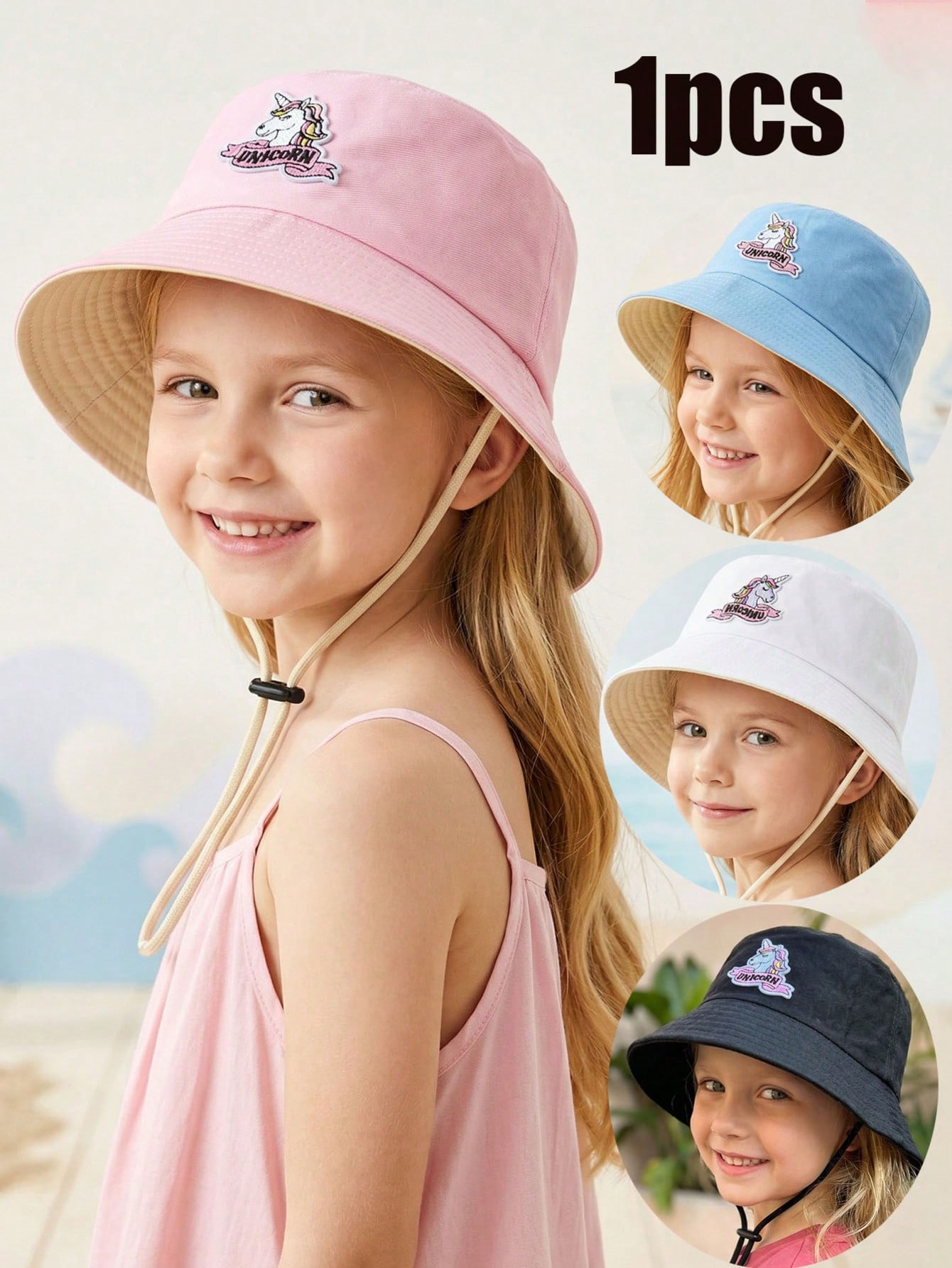 قبعة دلو للفتيات من 2-6 سنوات  - مراجعة Embroidery Cap وسعره