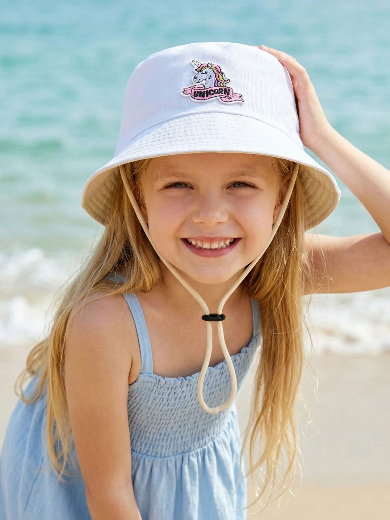قبعة دلو للفتيات من 2-6 سنوات  - مراجعة Embroidery Cap وسعره