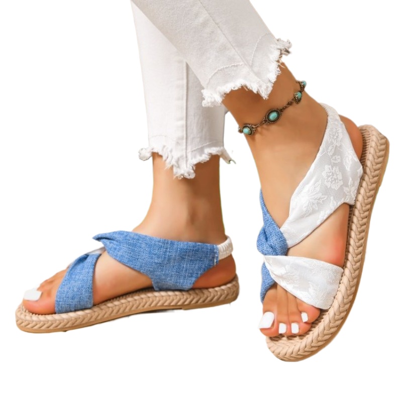 صنادل نسائية مسطحة صيفية 2026، - مراجعة Embroidery Canvas وسعره