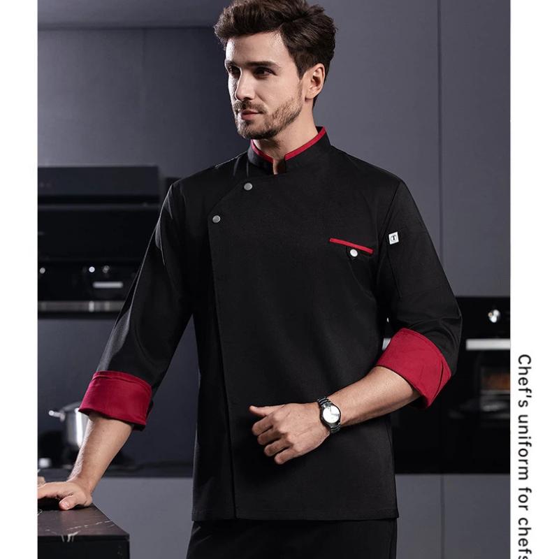 الشيف موحدة ملابس العمل طويلة  - مراجعة Embroidery Kitchen وسعره