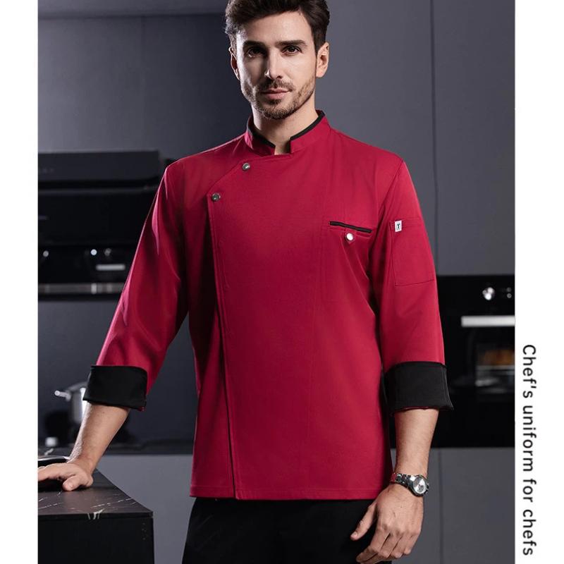 الشيف موحدة ملابس العمل طويلة  - مراجعة Embroidery Kitchen وسعره