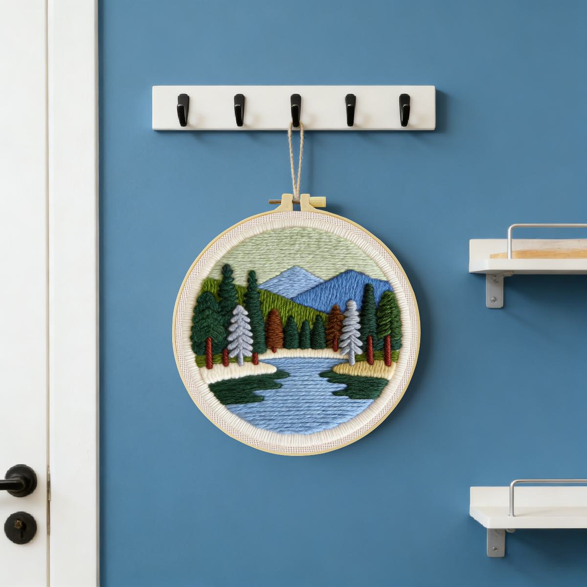 طقم تطريز بالإبرة المثقوبة للم - مراجعة Printed Embroidery Kit وسعره