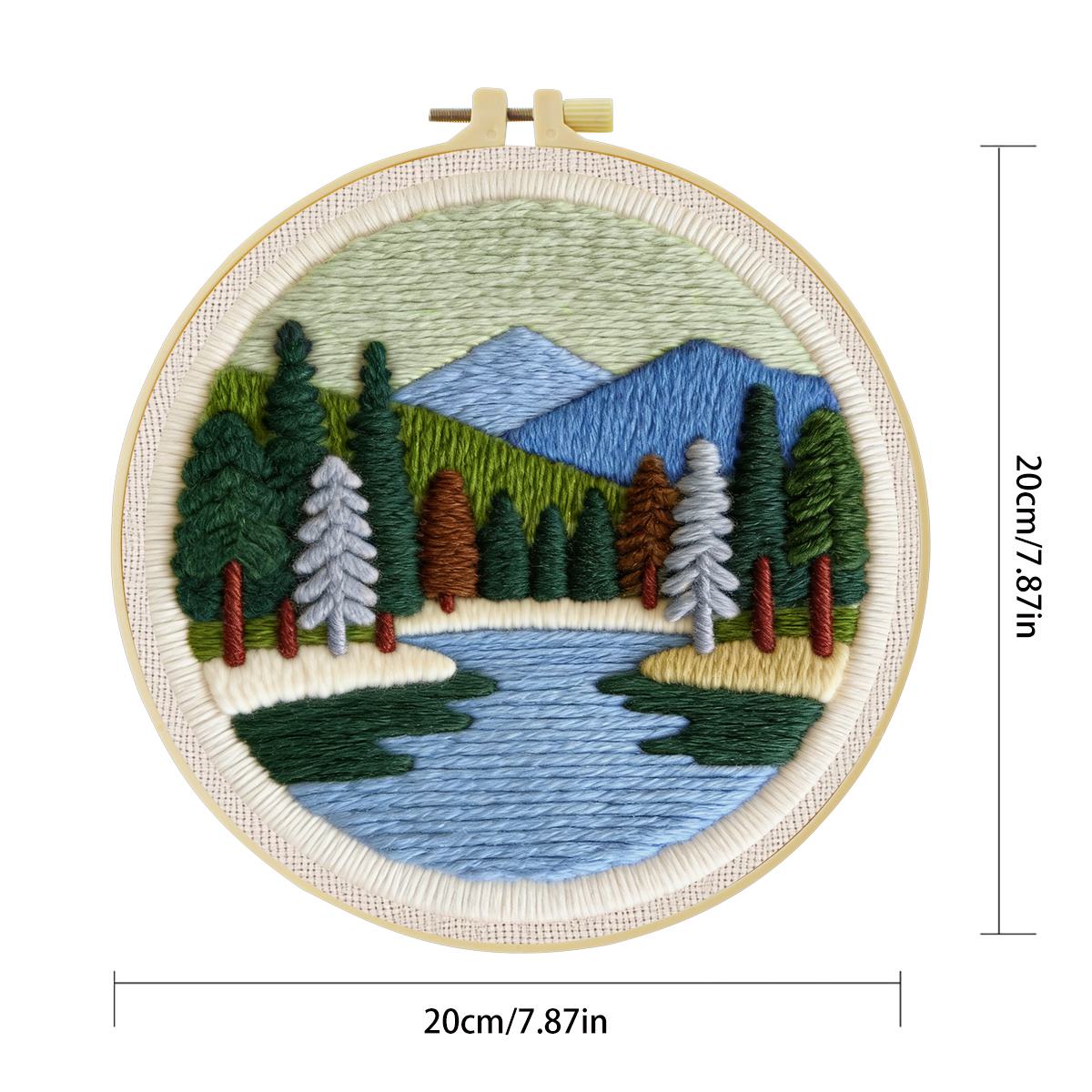 طقم تطريز بالإبرة المثقوبة للم - مراجعة Printed Embroidery Kit وسعره