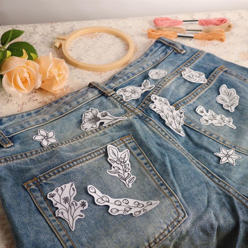 ورق تطريز قابل للذوبان في الما - مراجعة Embroidery Daisy Flower وسعره