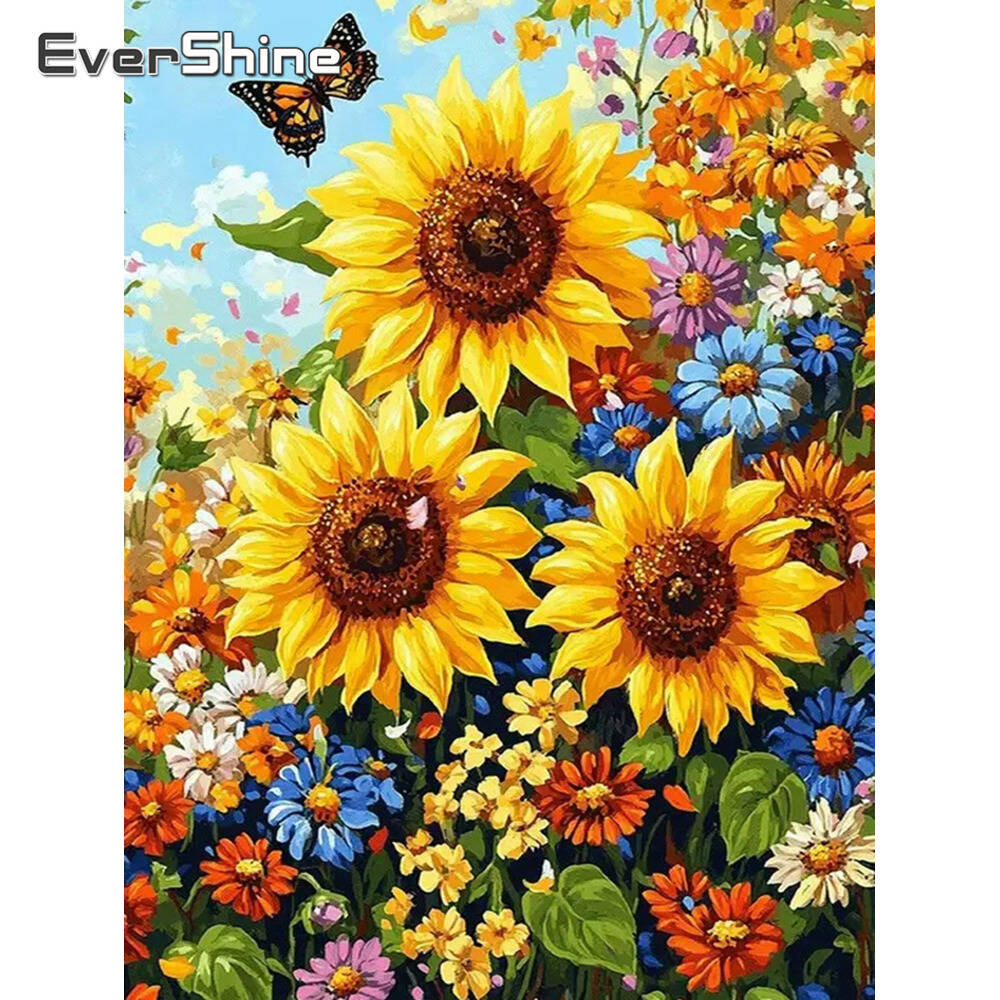 لوحات ديزني الماسية زهرة الورد - مراجعة Embroidery Daisy Flower وسعره