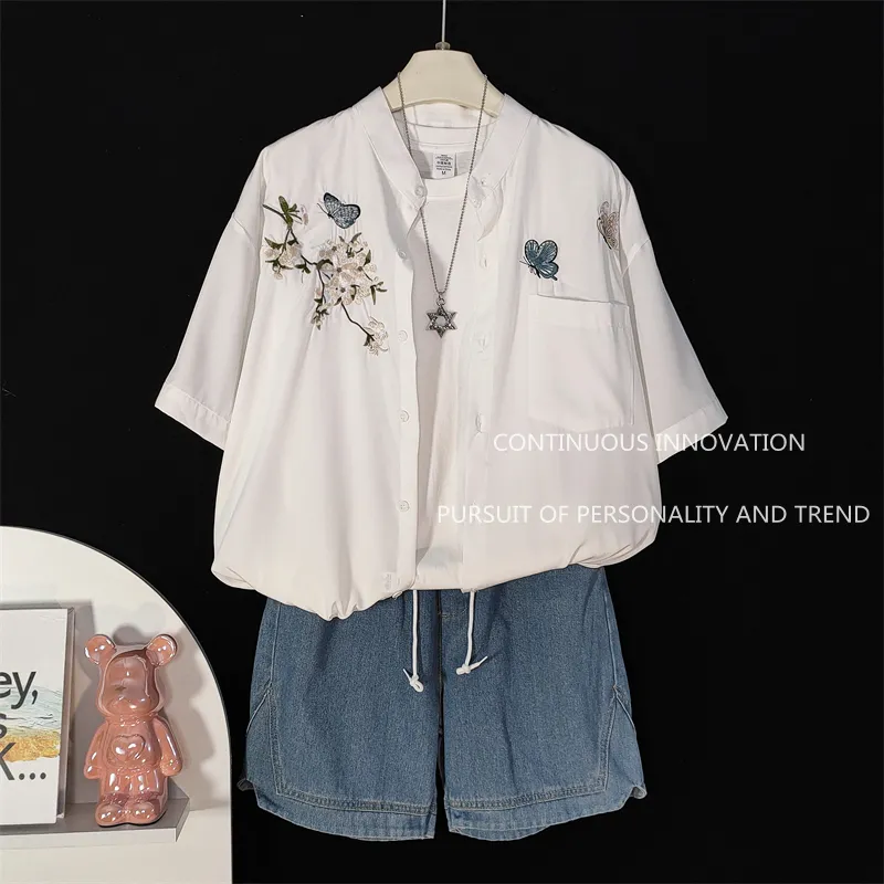 طقم رجالي من 3 قطع بتصميم صيني - مراجعة Embroidery Outfit وسعره
