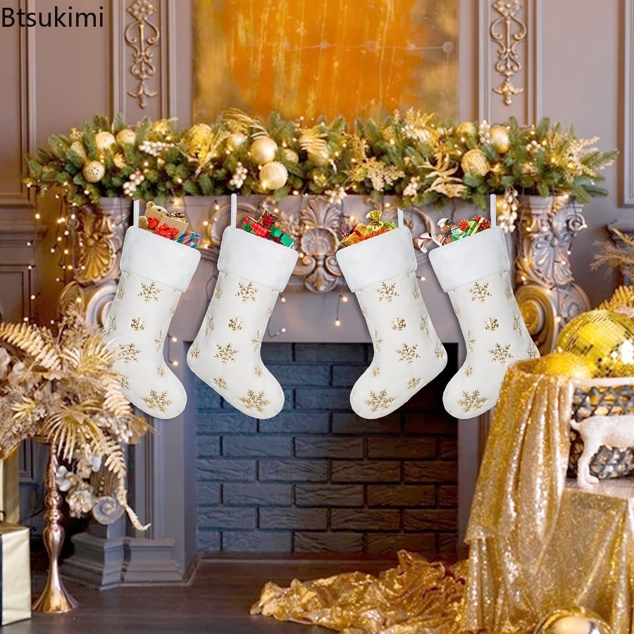 جوارب عيد الميلاد الجديدة لعام - مراجعة Embroidery Xmas Stocking وسعره