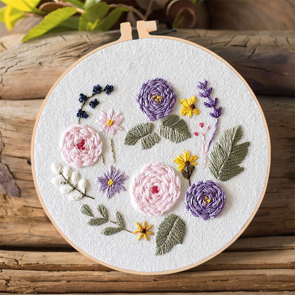 طقم تطريز يدوي من MomoArt بنمط - مراجعة Embroidery Daisy Flower وسعره